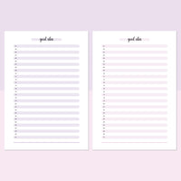 One Good Idea Template - Lavendar and Bright Pink