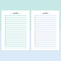 One Good Idea Template - Teal and Light Blue