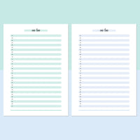 One Line A Day Template | Instant Download | Printable PDF – Plan Print ...