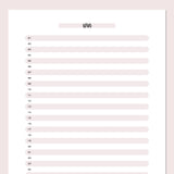 One Litte Win Daily Template - Pink