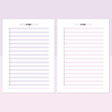 One Prayer Per Day Template - Lavendar and Bright Pink
