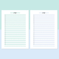 One Prayer Per Day Template - Teal and Light Blue