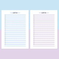 One Social Win Daily Template - Aqua and Light Purple