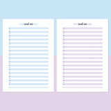 One Social Win Daily Template - Aqua and Light Purple