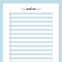 One Social Win Daily Template - Blue