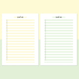 One Social Win Daily Template - Light Yellow and Light Green