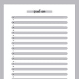 One Social Win Daily Template - Grey