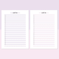 One Social Win Daily Template - Lavendar and Bright Pink