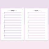 One Social Win Daily Template - Lavendar and Bright Pink