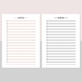 One Social Win Daily Template - Light Brown and Light Grey