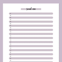 One Social Win Daily Template - Purple