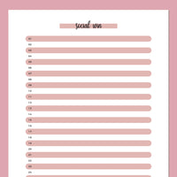 One Social Win Daily Template - Red