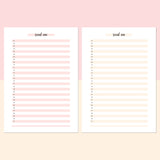 One Social Win Daily Template - Salmon Red and Bright Orange