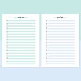 One Social Win Daily Template - Teal and Light Blue