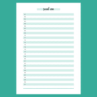 One Social Win Daily Template - Version 2 Full Page View