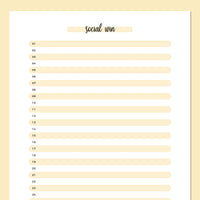 One Social Win Daily Template - Yellow