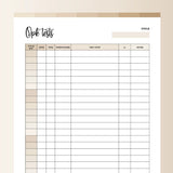 Ovulation Tracker Printable - Bohemian