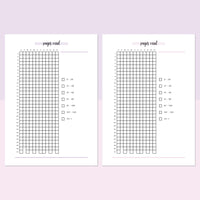 Page Reading Tracker Journal - Lavender and Light Pink