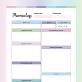 Pharmacology Template Printable - Bubblegum