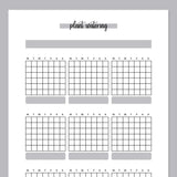 Plant Watering Tracker Journal Template - Grey