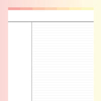 Printable Cornell Notes - Flame