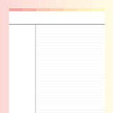 Printable Cornell Notes - Flame