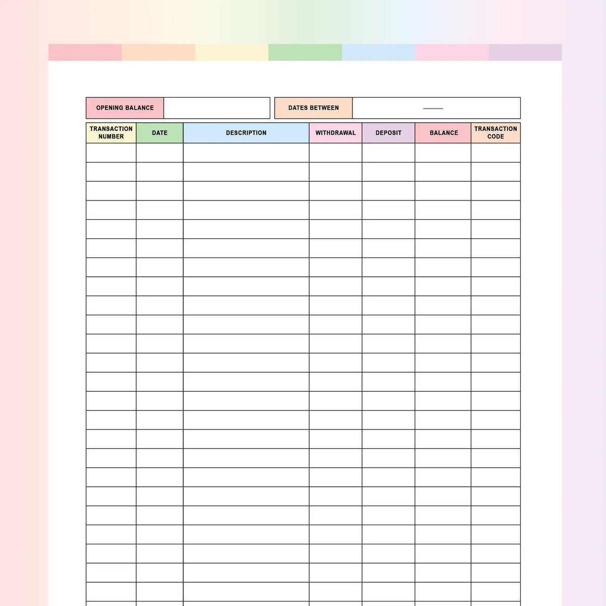 Printable Ledger Sheet PDF A4 US Letter Sizes Instant Download printable-ledger-sheet-pdf-a4-us-letter-sizes-instant-download