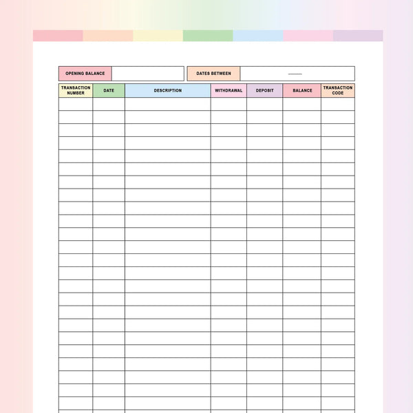 Printable Ledger Sheet PDF | A4 & US Letter Sizes | Instant Download Printable – Plan Print Land printable-ledger-sheet-pdf-a4-us-letter-sizes-instant-download-printable-plan-print-land