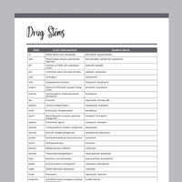Printable Medication Cheat Sheet For Nurses - Grey