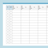 Printable Nurse Brain Sheet PDF - Blue