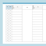 Printable Report Sheets For Nurses - Blue