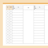 Printable Report Sheets For Nurses - Orange