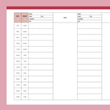 Printable Report Sheets For Nurses - Red