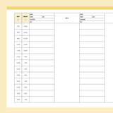 Printable Report Sheets For Nurses - Yellow