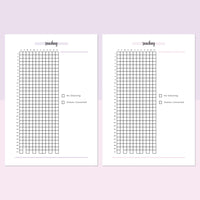 Quit Bored Snacking Journal  - Lavender and Light Pink