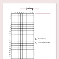Quit Bored Snacking Journal  - Pink