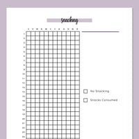 Quit Bored Snacking Journal  - Purple