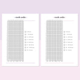 Recorder Practice Journal  - Lavender and Light Pink