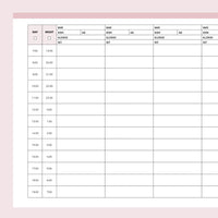Report Sheet For Nurses - Pink