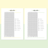 Rugby Practice Journal  - Bright Yellow and Light Green