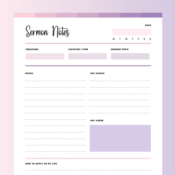 Sermon Notes Template PDF | A4 & US Letter Sizes | Instant Download Printable – Plan Print Land sermon-notes-template-pdf-a4-us-letter-sizes-instant-download-printable-plan-print-land