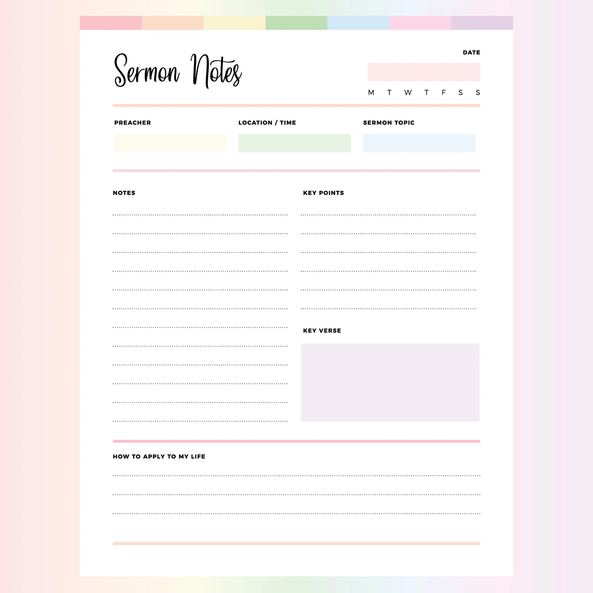 Note Message Outlines Sermon Outline Template Blank Top 5 Sermon Notes Templates Free To