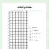 Simple Gratitude Journaling Tracker  - Green