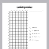 Simple Gratitude Journaling Tracker  - Grey