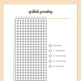 Simple Gratitude Journaling Tracker  - Orange