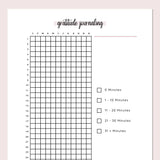Simple Gratitude Journaling Tracker  - Pink