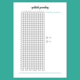 Simple Gratitude Journaling Tracker  - Version 2 Overview