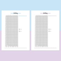 Stretch Journal Simple Stretching Journal A5 | Instant Download | Printable Template ...