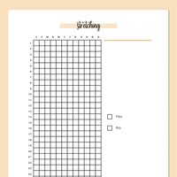 Simple Stretching Journal  - Orange