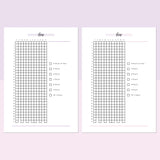 Sleep Tracker Journal - Lavender and Light Pink